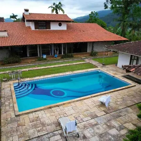 Casa De Campo No Centro De Pomerode Exterior foto